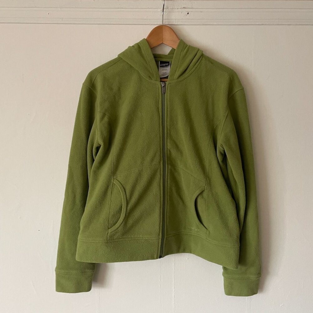 PATAGONIA Womens Full Zip Hoodie Plush Synchilla in Sprout
